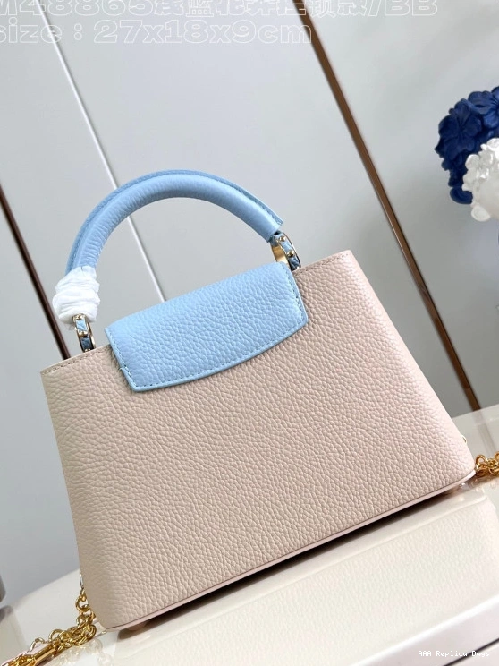 Aaa replica ru CAPUCINES LOUIS VUITTON BB-27*18*9CM 0803